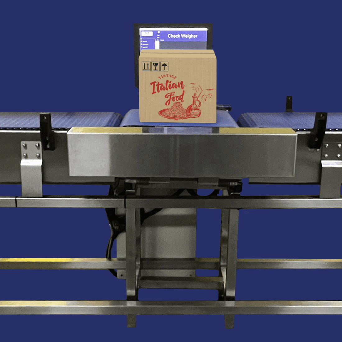 Pyrotec PackMark checkweigher converyors