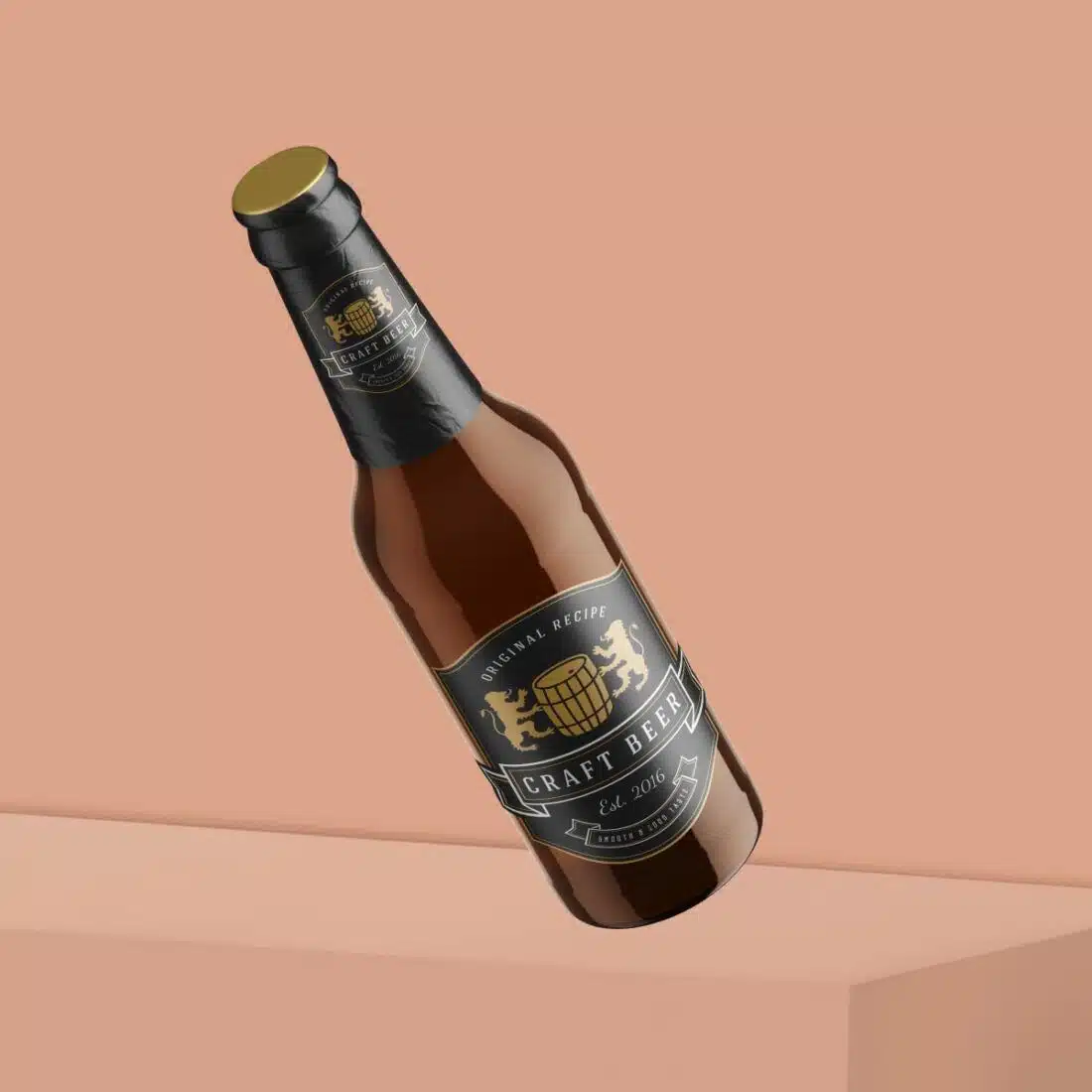 Pyrotec PackMedia Premium labelling solutions for digital roll labels on beer bottles.